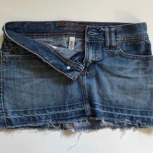 Low Rise Abercrombie Jean Skirt
